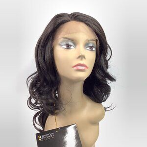 Beautician Friends halo LW-LUNA Lace Wig Color 2 Wavy Shoulder Length Heat Safe
